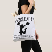 Cheerleader inspirerend Quote Tote Bag (Dichtbij)