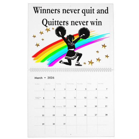 CHEERLEADER INSPIREREND QUOTES KALENDER (Mar 2026)