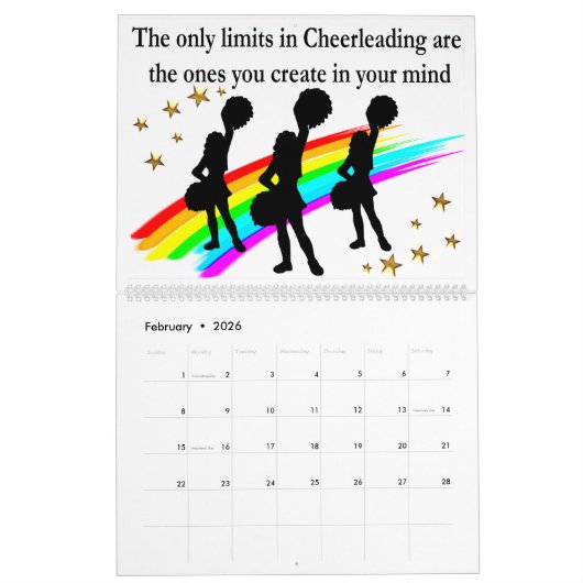 CHEERLEADER INSPIREREND QUOTES KALENDER (Feb 2026)
