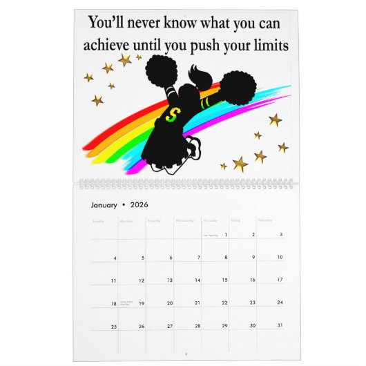 CHEERLEADER INSPIREREND QUOTES KALENDER (Jan 2026)