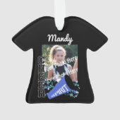 Cheerleader Jersey met foto Ornament (achterkant)