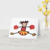 Cheerleader Kaart (Gele Bloem)