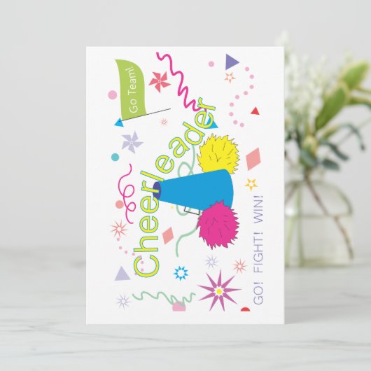 Cheerleader Kaart (Staand voorkant)