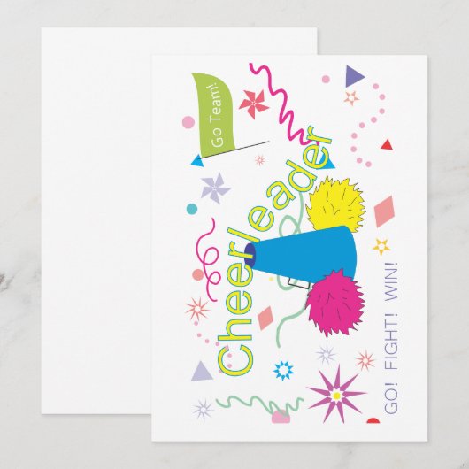 Cheerleader Kaart (Voorkant / Achterkant)