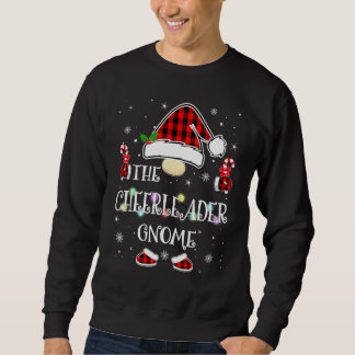 Cheerleader Kabouter Buffalo Plaid Familie Kerst P Trui