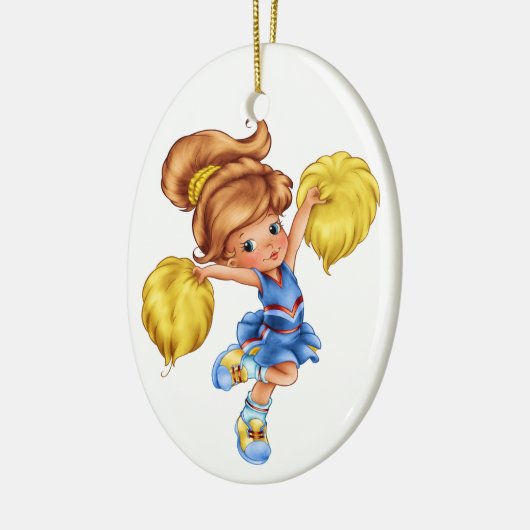 Cheerleader Keramisch Ornament (Links)