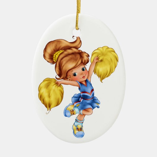 Cheerleader Keramisch Ornament (Voorkant)