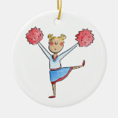 Cheerleader Keramisch Ornament (Voorkant)