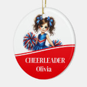 Cheerleader Keramisch Ornament (Links)