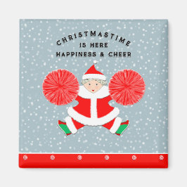 Cheerleader Kerst Kousen Stuffers Magneet