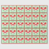 Cheerleader Kerstfeestdag Gift Cadeaupapier (Vlak)