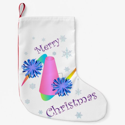 Cheerleader kerststaart Stocking Kleine Kerstsok (Voorkant)