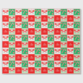 Cheerleader Kerstvakantie Cadeaupapier (Vlak)