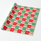 Cheerleader Kerstvakantie Cadeaupapier (Uitgerold)
