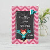 Cheerleader, kies uw eigen achtergrondkleur kaart (Staand voorkant)