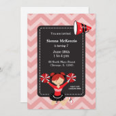 Cheerleader, kies uw eigen achtergrondkleur kaart (Voorkant / Achterkant)