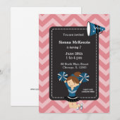 Cheerleader, kies uw eigen achtergrondkleur kaart (Voorkant / Achterkant)