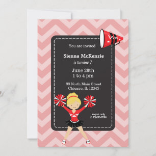 Cheerleader, kiest uw eigen kleur als achtergrond kaart