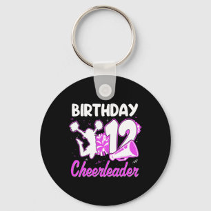 Cheerleader Meisje 12e Verjaardag 12 Jaar Oud Chee Sleutelhanger