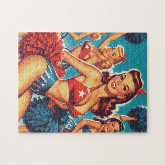  cheerleader meisjes legpuzzel (Horizontaal)