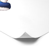 Cheerleader met Gele Pom Poms Poster (Hoek)