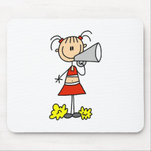 Cheerleader met megafoon  muismat
