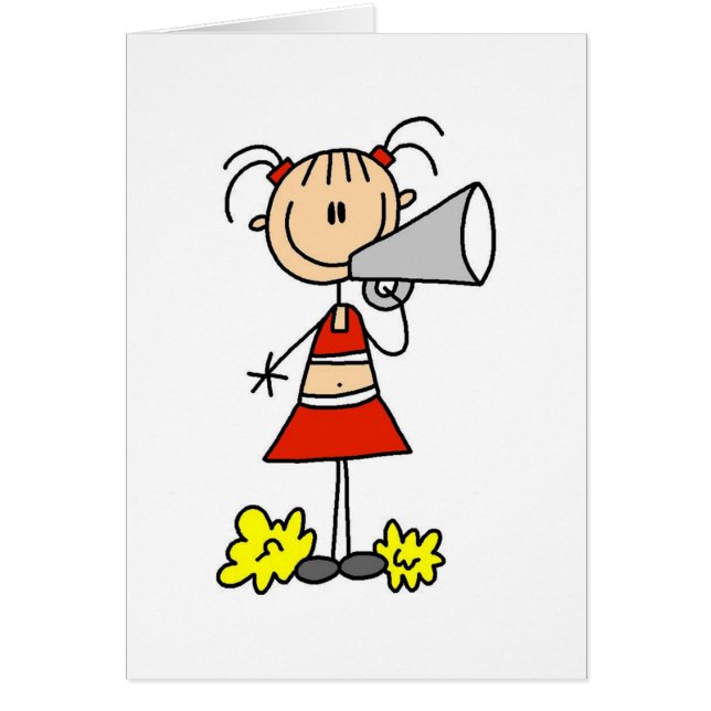 Cheerleader met Megaphone  (Voorkant)