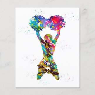 Cheerleader met pompomen | Cheerlead Cute Desi Flyer