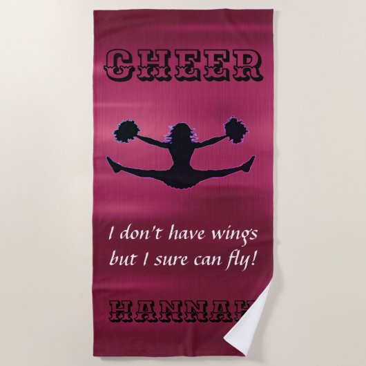 Cheerleader Metallic Flyer Strandlaken (Voorkant)