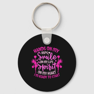 Cheerleader M'n heupen Cheerleading Shirt Grappige Sleutelhanger