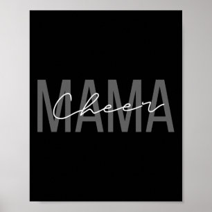 Cheerleader Moeder Shirt Cheer Moeder Mama Moeder Poster