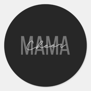 Cheerleader Moeder Shirt Cheer Moeder Mama Moeder  Ronde Sticker