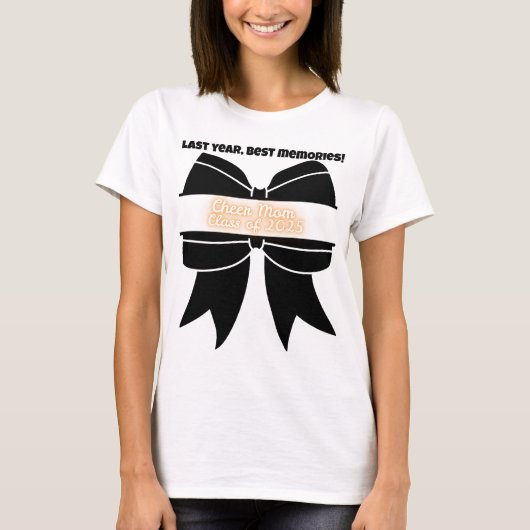 Cheerleader Mom Senior Klasse van 2025 Tshirt (Voorkant)