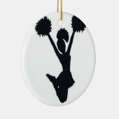 CHEERLEADER-ORNAMENT KERAMISCH ORNAMENT (Rechts)
