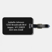 Cheerleader Outfit in Dark Green Bagagelabel (Achterkant horizontaal)