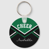 Cheerleader Outfit in Dark Green Sleutelhanger (Voorkant)