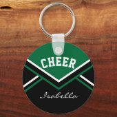Cheerleader Outfit in Dark Green Sleutelhanger (Voorkant)