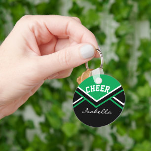 Cheerleader Outfit in Green Sleutelhanger