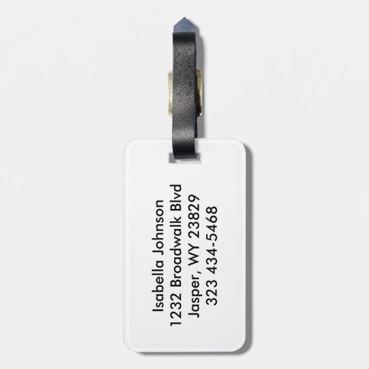 Cheerleader Outfit in Red, White en Blue Bagagelabel (Achterkant verticaal)