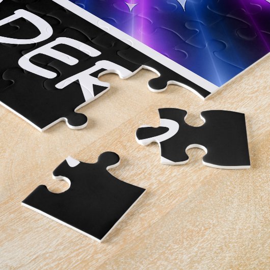 Cheerleader Paarse en Blue Explosion Legpuzzel (Zijkant)