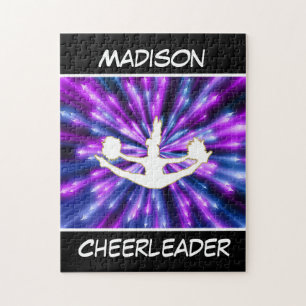 Cheerleader Paarse en Blue Explosion Legpuzzel
