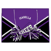 Cheerleader 📣 - Paarse, Wit en Zwart - Groot Cadeauzakje (Voorkant)