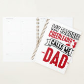 Cheerleader Papa Vintage Gravure Shirt Ontwerp_1 Planner (Display)