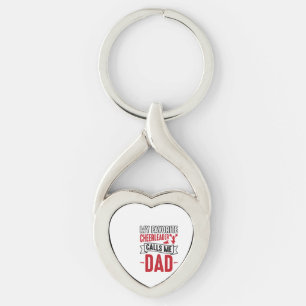 Cheerleader Papa Vintage Gravure Shirt Ontwerp_1 Sleutelhanger