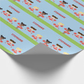Cheerleader Party Cadeaupapier (Hoek)