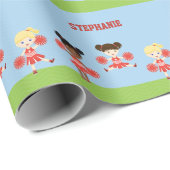 Cheerleader Party Cadeaupapier (Rol Hoek)