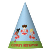 Cheerleader Party Feesthoedjes (Voorkant)