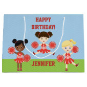 Cheerleader Party Groot Cadeauzakje (Voorkant)