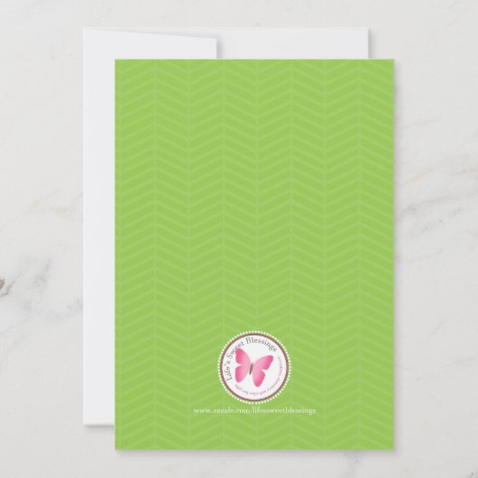 Cheerleader Party Kaart (Achterkant)