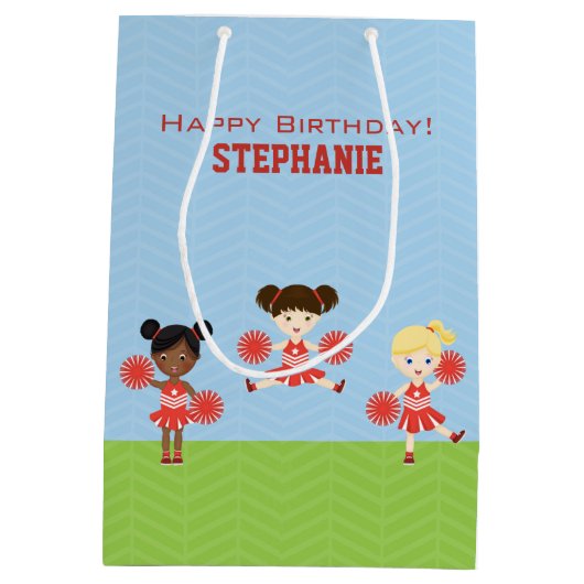 Cheerleader Party Medium Cadeauzakje (Achterkant)